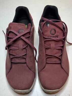 ICEBUG Loe Biosole Walking Sneakers RB9X Burgundy Nubuck Leather